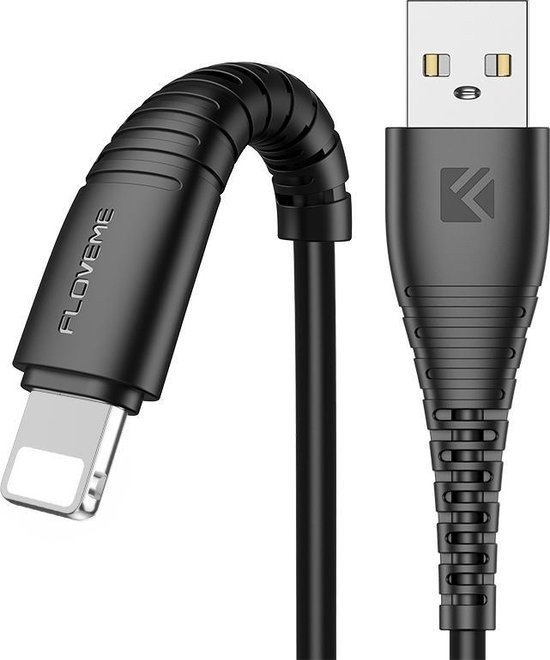 iPhone Lightning kabel Zwart - Oplader kabels - Kabelvooriphone.nl De beste iPhone Opladers + Gratis verzending